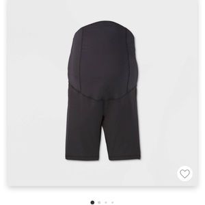 Maternity black biker shorts